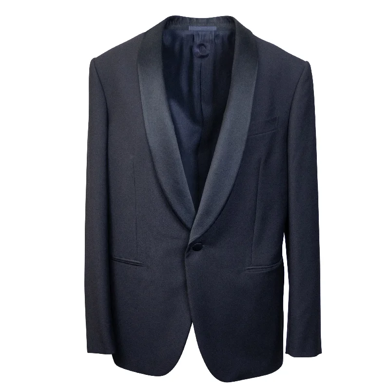 Black Wool Single Breasted Blazer