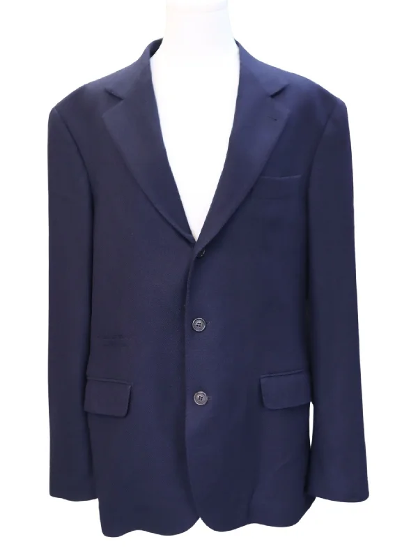 Brunello Cucinelli New Mens Navy Cashmere & Silk Blazer