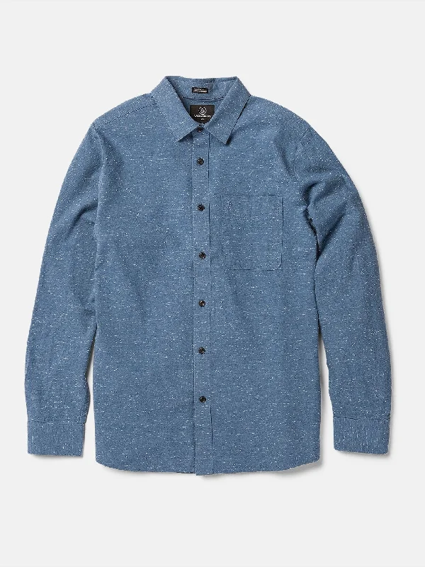 Date Knight Long Sleeve Shirt - Stone Blue