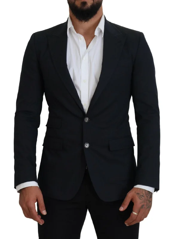 Dolce & Gabbana Chic blue Single Breasted Formal Men's Blazer