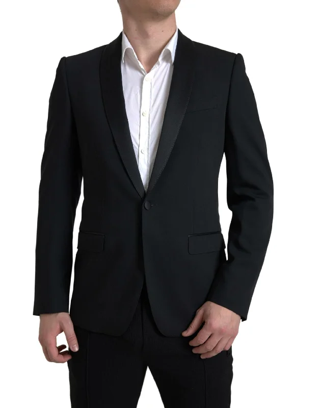 Dolce & Gabbana Chic Slim Fit Virgin Wool Men's Blazer