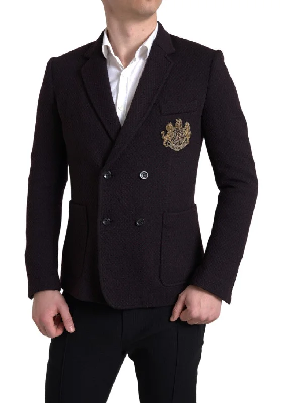 Dolce & Gabbana Elegant  Double Breasted Wool Men's Blazer