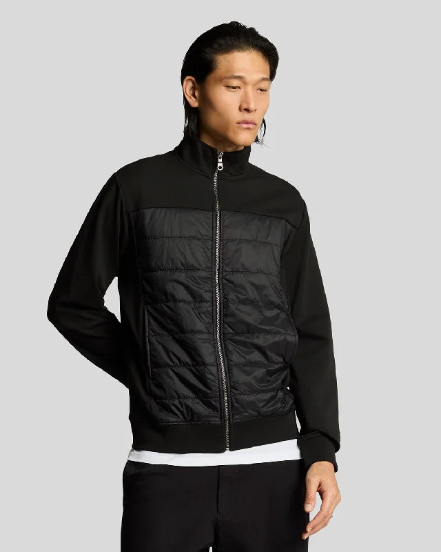 Interlock Hybrid Panelled Bomber Jacket