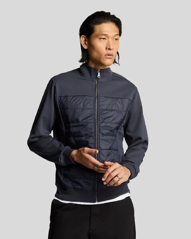 Interlock Hybrid Panelled Bomber Jacket