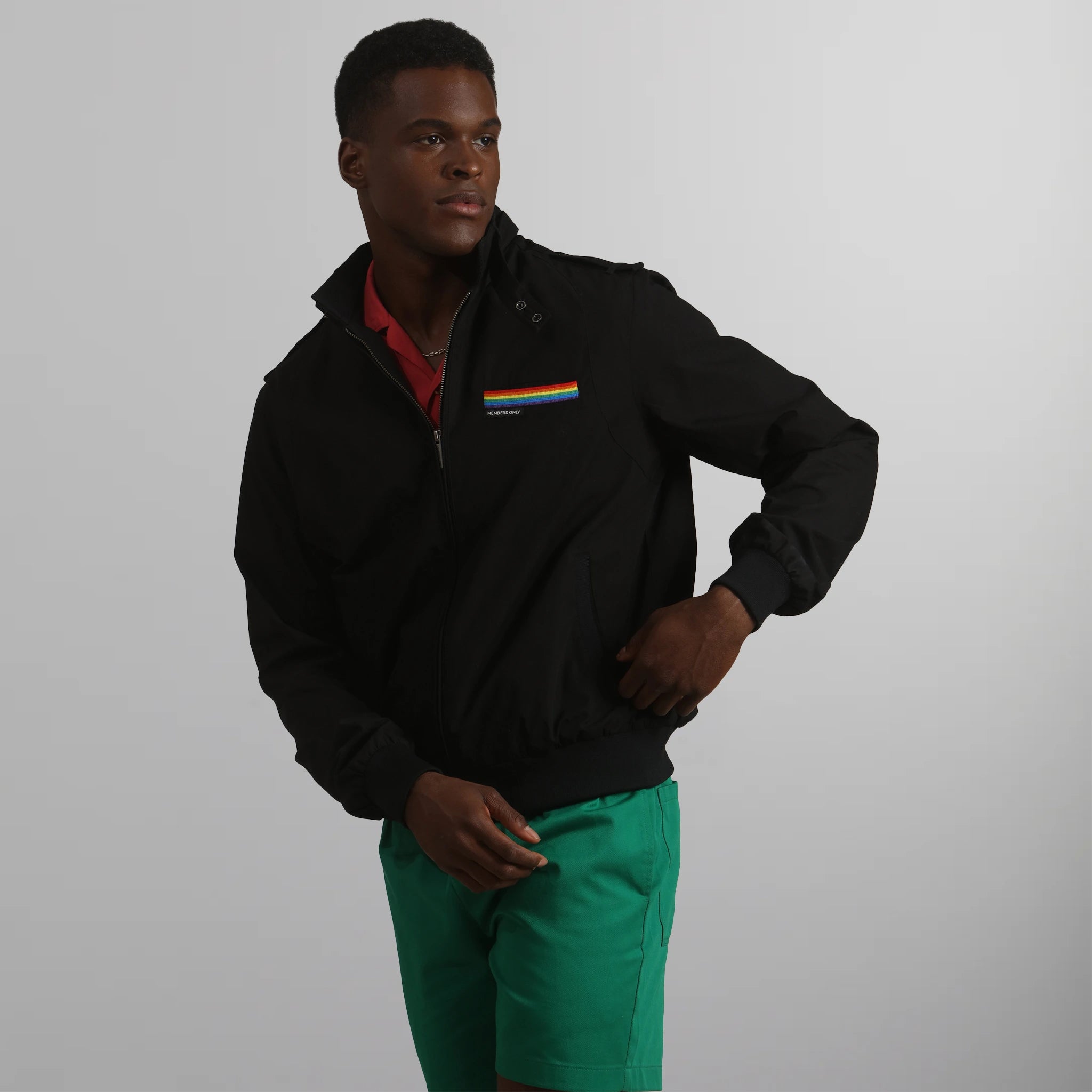 men's jackets with packable design for travel-BOBBI Iconic Racer Jacket