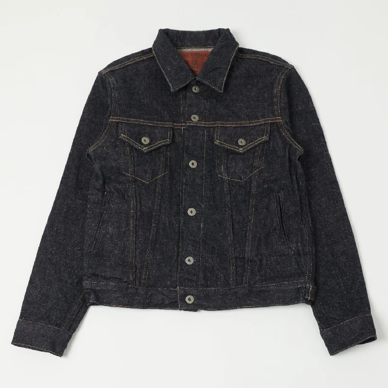 ONI 02527P-DIZR 20oz 'Dark Indigo 'Secret Denim' Type-III Pocket Denim Jacket - One Wash