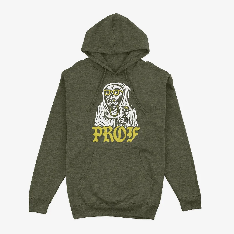 PROF "Tombstones" Heather Green Pullover Hoodie