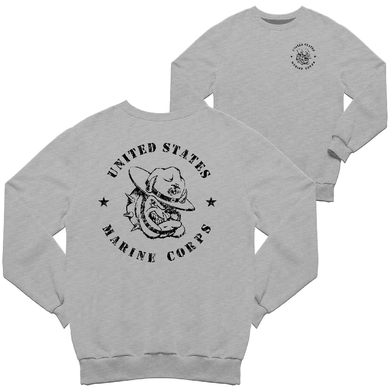 Retro Marines Bulldog 2-Sided Sweatshirt