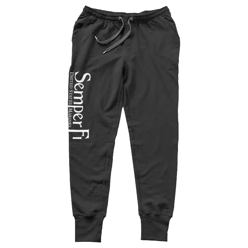 Semper Fi Black Joggers/Sweatpant