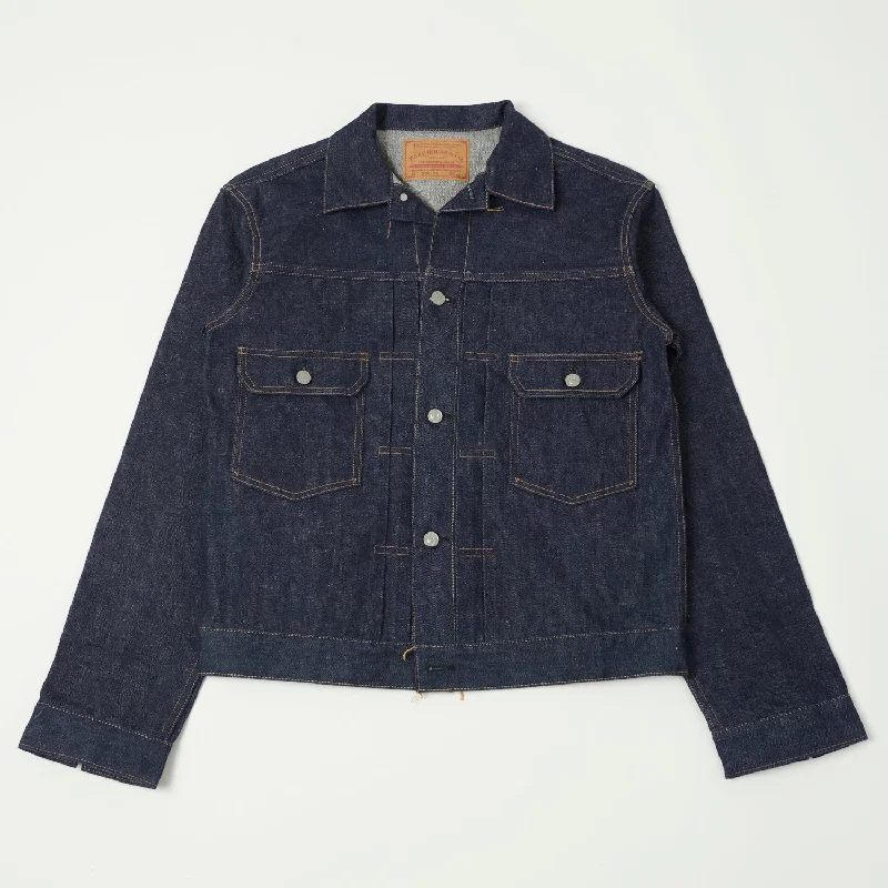 men's jackets with removable inner insulation-Warehouse & Co 2002XX Early 1960's 'Type II' Denim Jacket - Raw