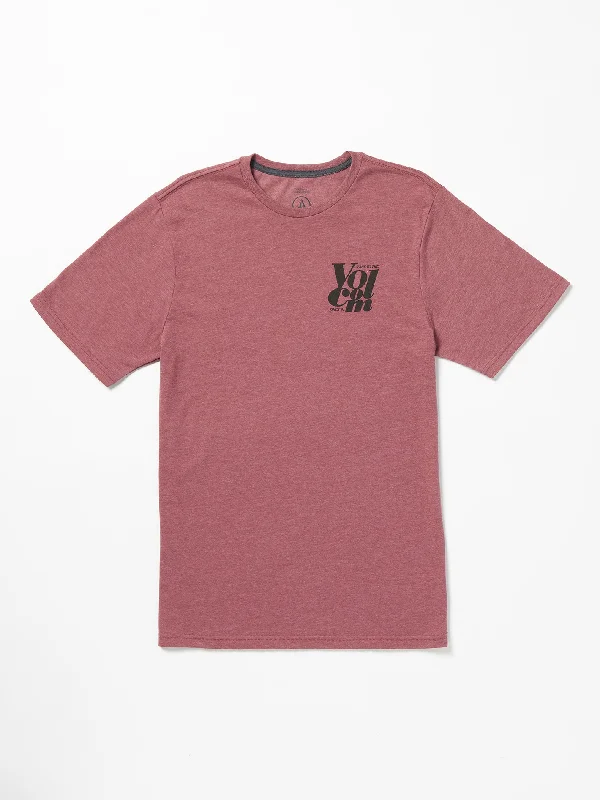 Wordplay Short Sleeve Tee - Oxblood Heather