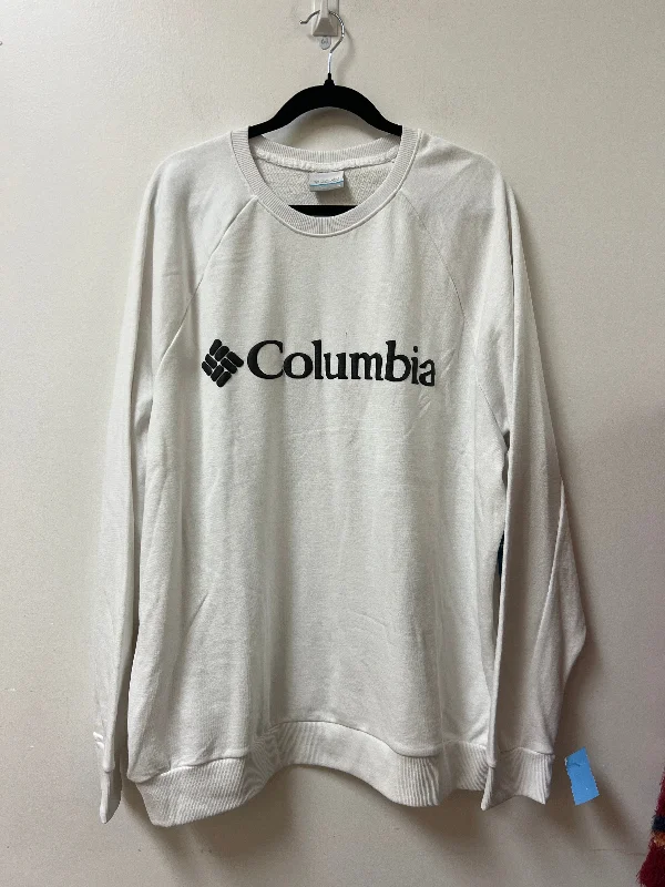 Athletic Sweatshirt Crewneck By Columbia In White, Size: Xl