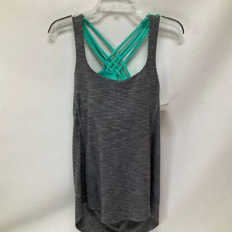 Athletic Tank Top By Lululemon In Grey, Size: 6