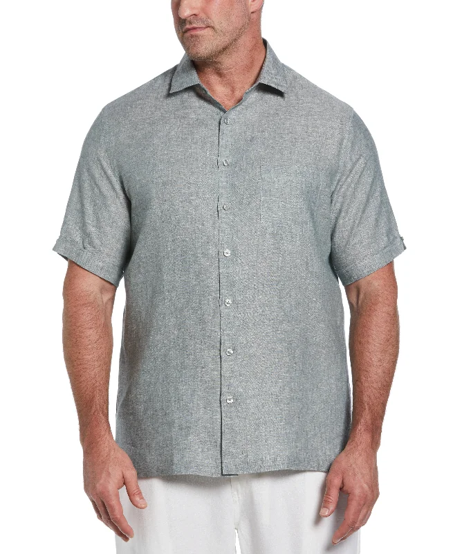 Big & Tall Classic Two-Tone Linen Shirt