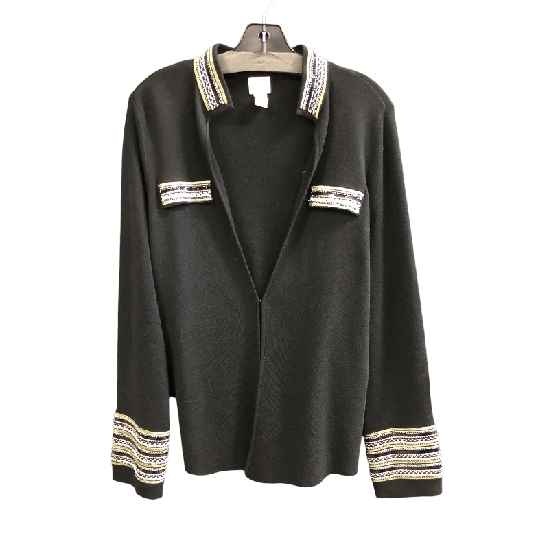 Cardigan By Chicos In Black, Size: L