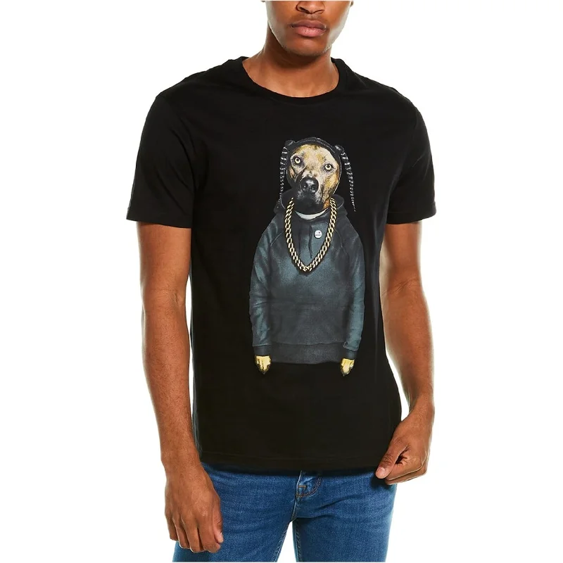 Elevenparis Mens Rap Dog Graphic T-Shirt