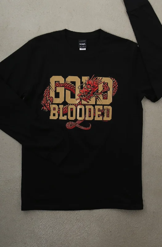 Gold Blooded CNY Edition (Men's Black Long Sleeve Tee)