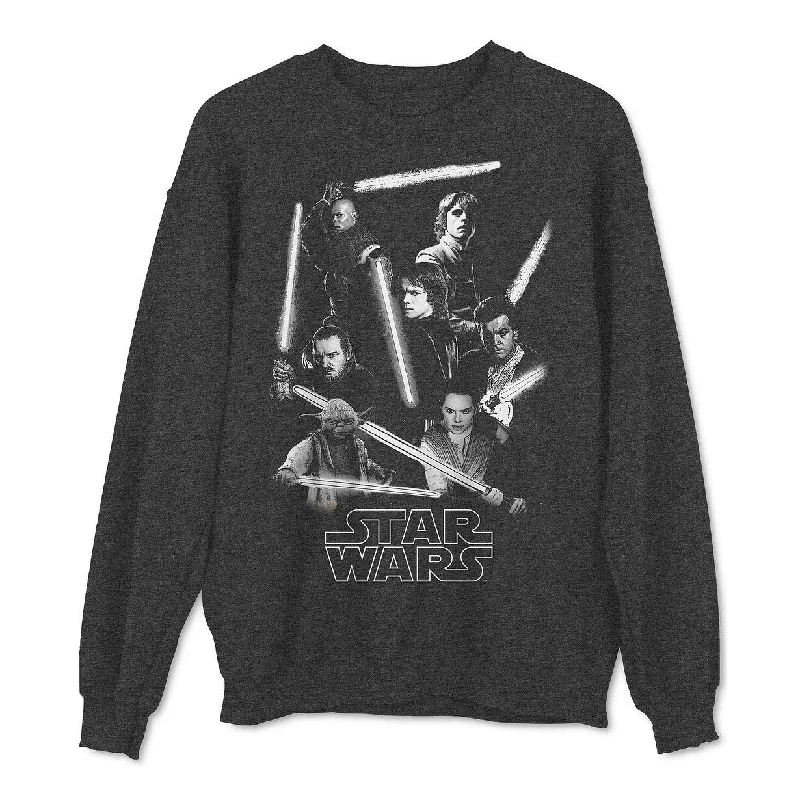 Hybrid Men's Star Wars Jedi Knights Men's Sweatshirt Dark Gray Size Large