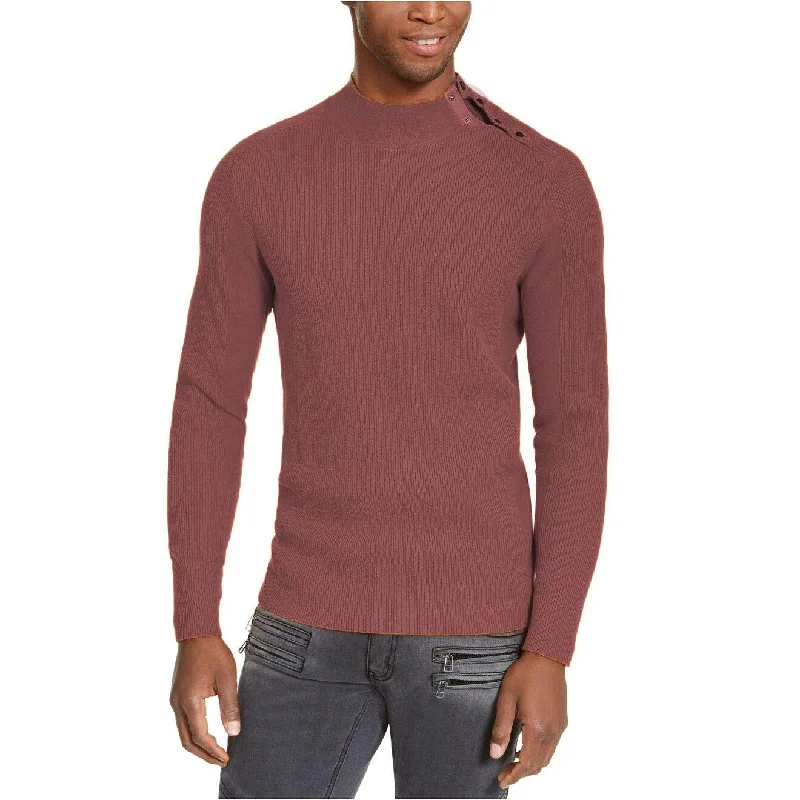 INC International Concepts Men's Ribbed Button Neck Sweater Friar Size 3 Extra Large