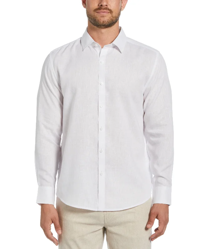 Travelselect™ Linen-Blend Long Sleeve Shirt