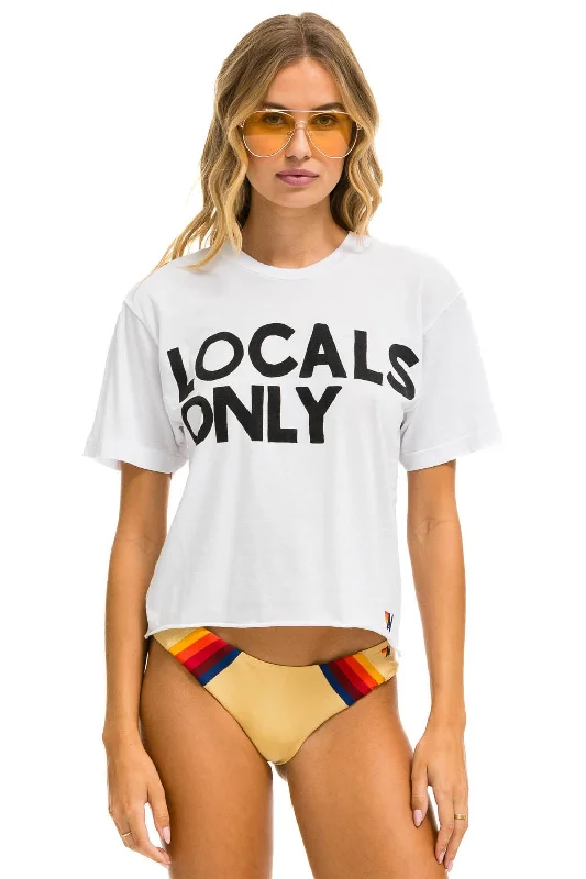 LOCALS ONLY BOYFRIEND TEE - WHITE