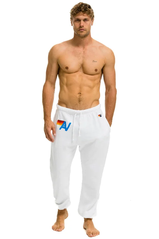 LOGO SWEATPANTS - WHITE