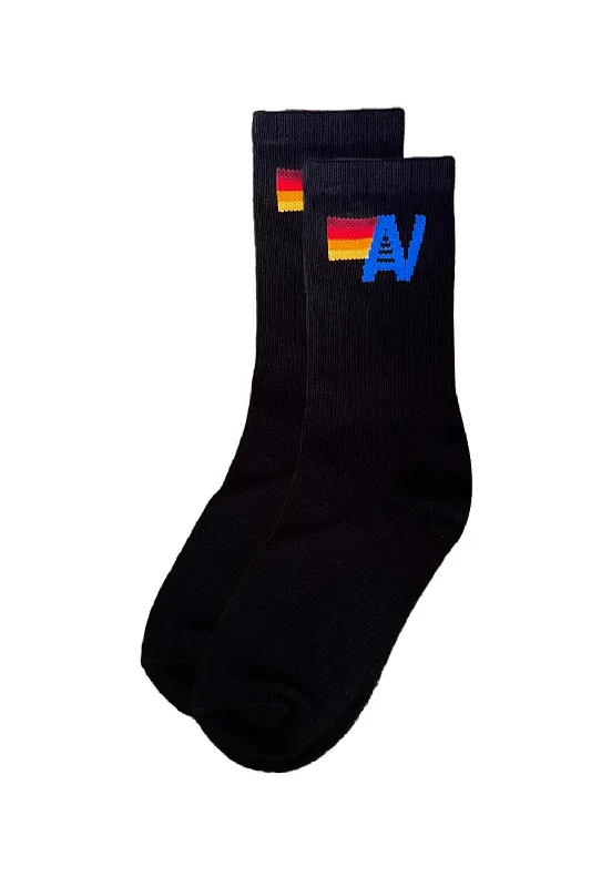 LOGO SOCK - BLACK