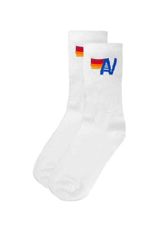 LOGO SOCK - WHITE