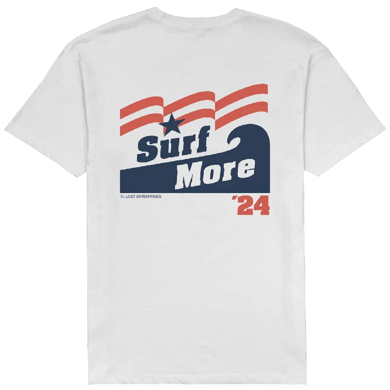 Lost Surf More Tee-White