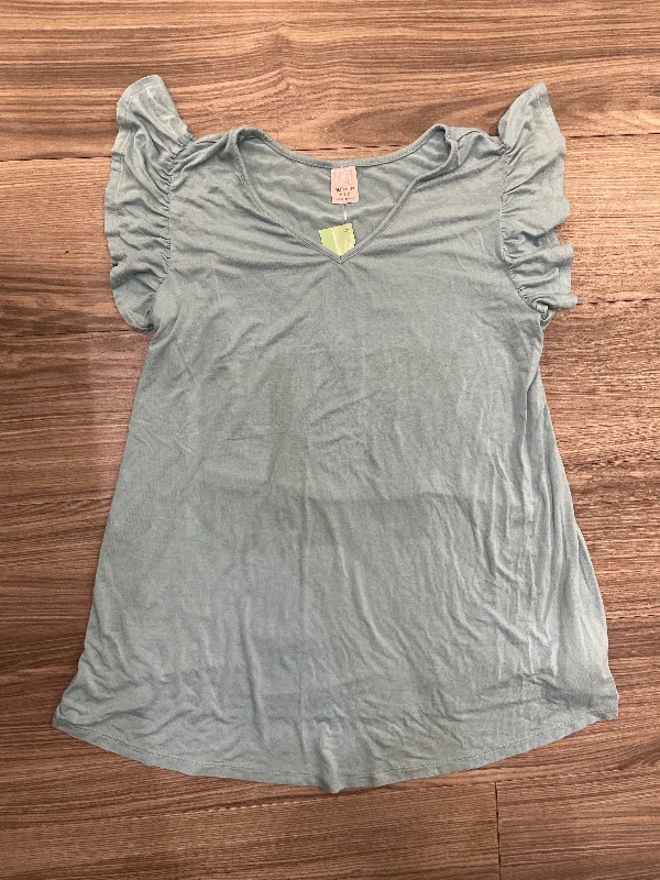 Maternity Top Short Sleeve By Time And Tru, Size: S