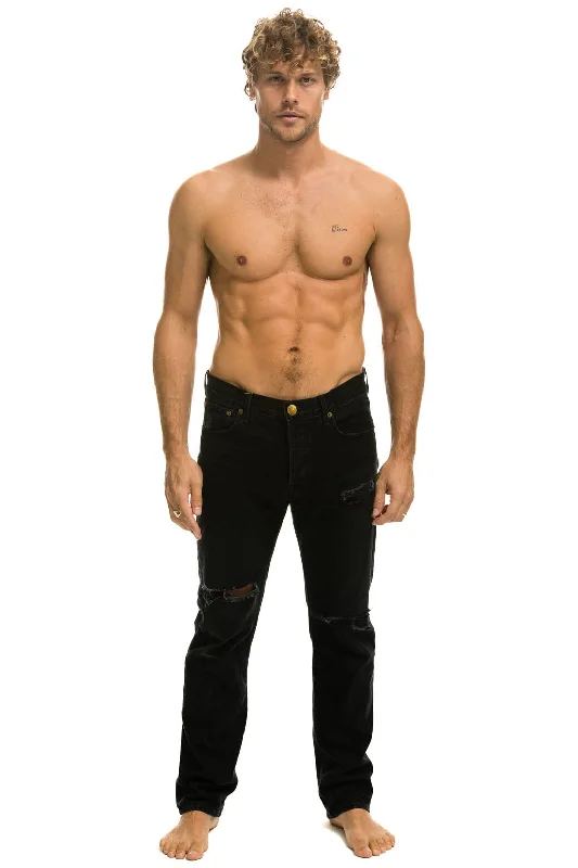 MEN'S CLASSIC STRAIGHT LEG DENIM JEAN - VINTAGE BLACK