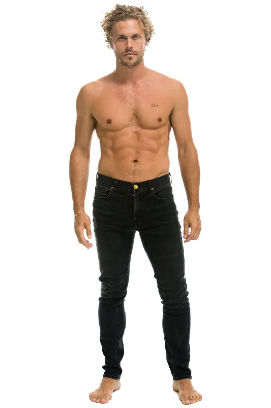 MEN'S SLIM FIT SURFER DENIM JEAN - VINTAGE BLACK