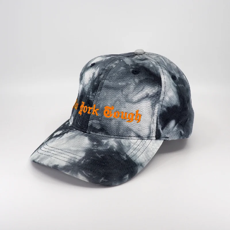 NEW YORK TOUGH DAD HAT BLACK/WHITE TIE DYE