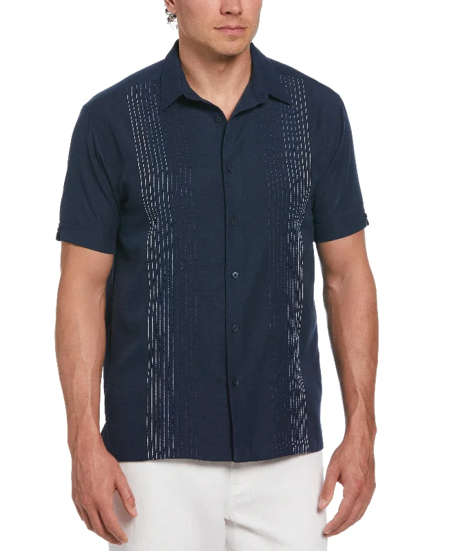 Ombre Embroidered Panel Shirt