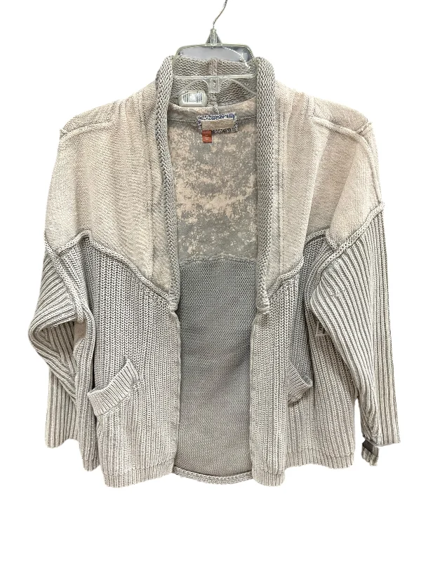 Sweater Cardigan By Pilcro In Grey & White, Size: Xs