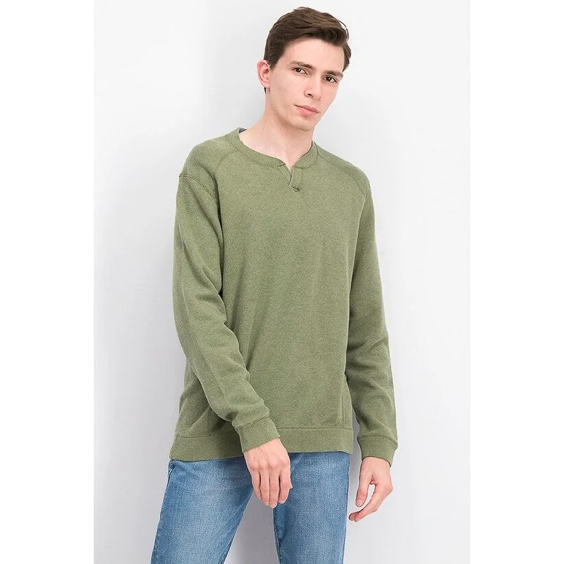 Tommy Bahama Men's Flip Side Split-Neck Sweater Green Size S - Small