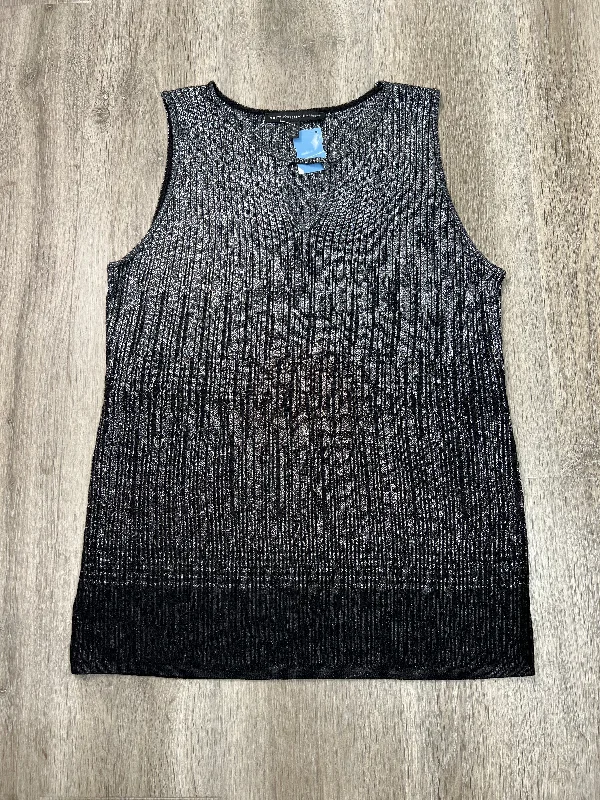 Top Sleeveless By White House Black Market In Silver, Size: L