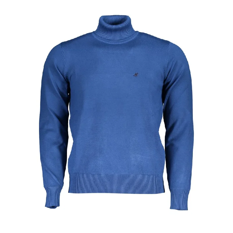 U.S. Grand Polo Elegant Turtleneck Sweater with Embroide Men's Logo