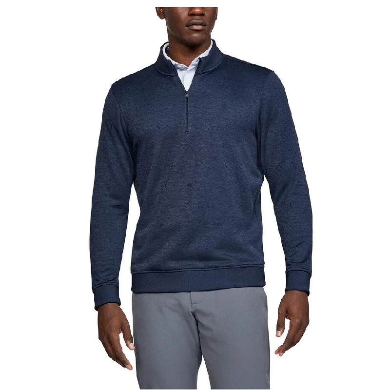 Under Armour Men's Golf Quarter-Zip Storm-Fleece Sweater Dark Blue Size Large