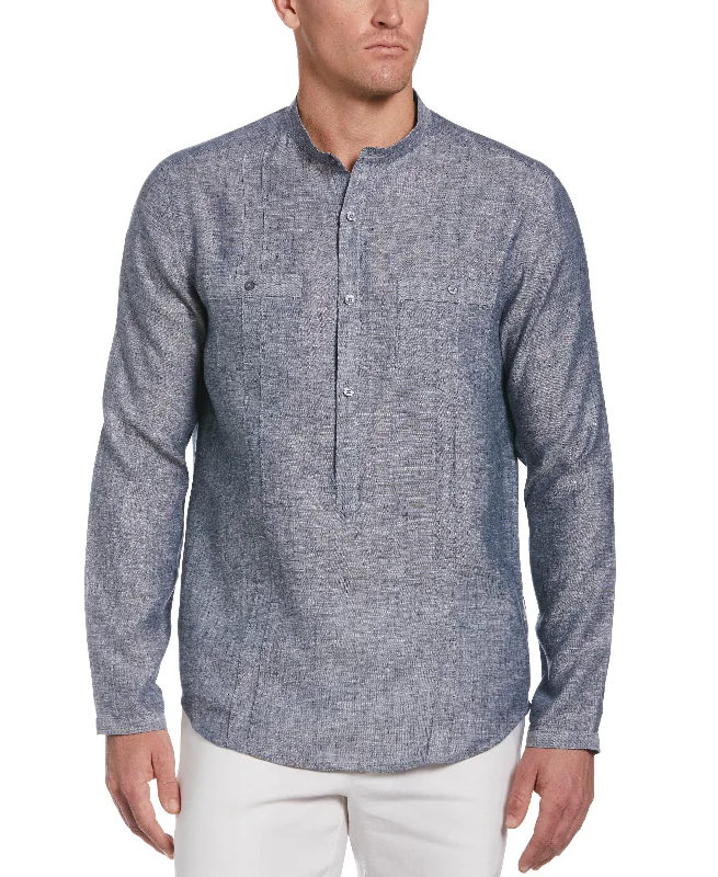 Two-Pocket Pintuck Popover Shirt