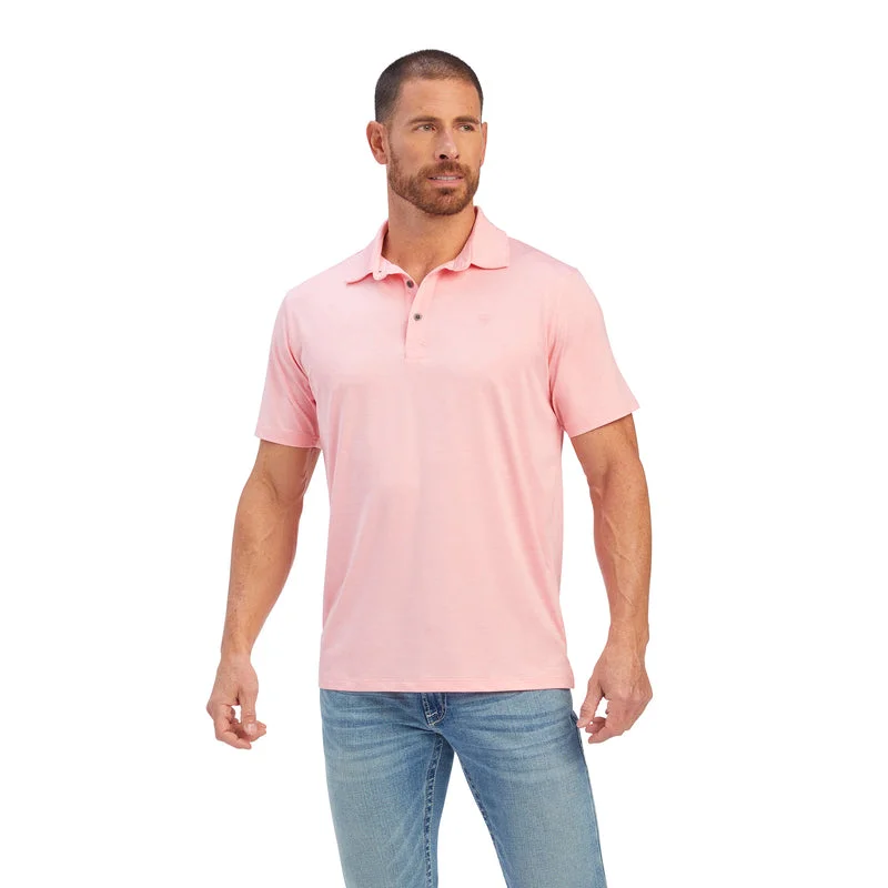 'Ariat' Men's Charger 2.0 Fitted Polo - Peony