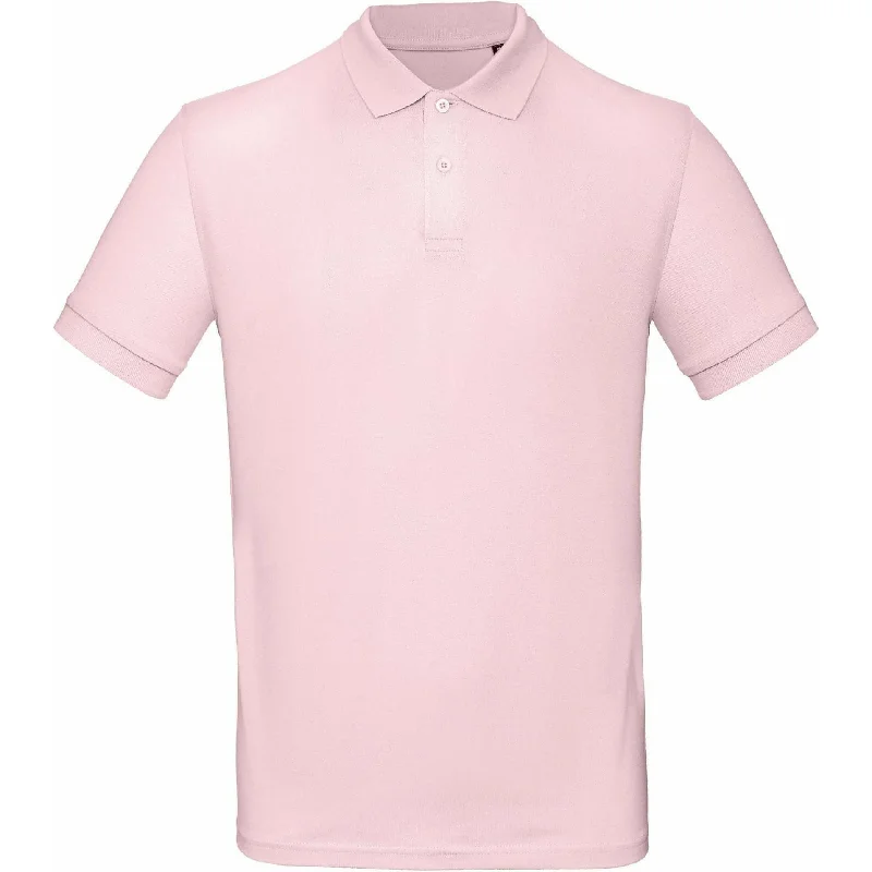 B&C Collection Classic Short Sleeve Mens Polo Shirt - Pink