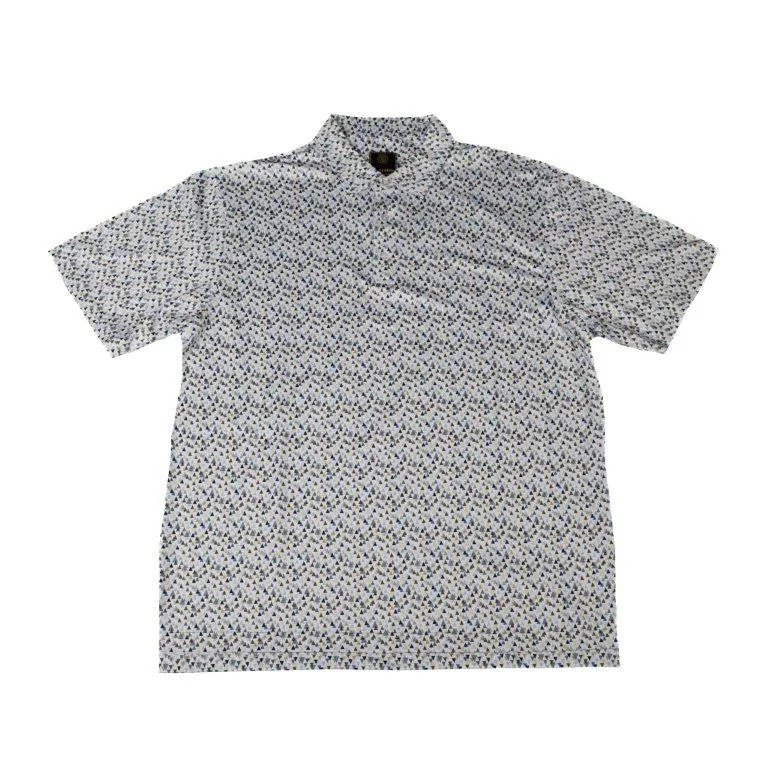 'FX Fusion' Men's Triangle Galore Polo - White