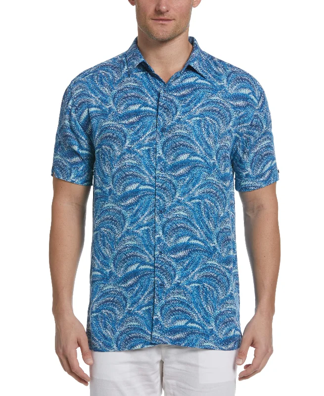 Textured Wave Print Shirt