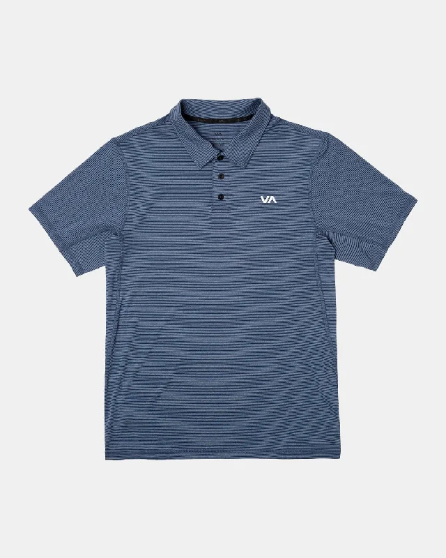 VA Sport Vent Technical Polo Shirt - Army Blue