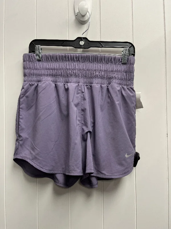 Athletic Shorts By Nike Apparel In Purple, Size: M