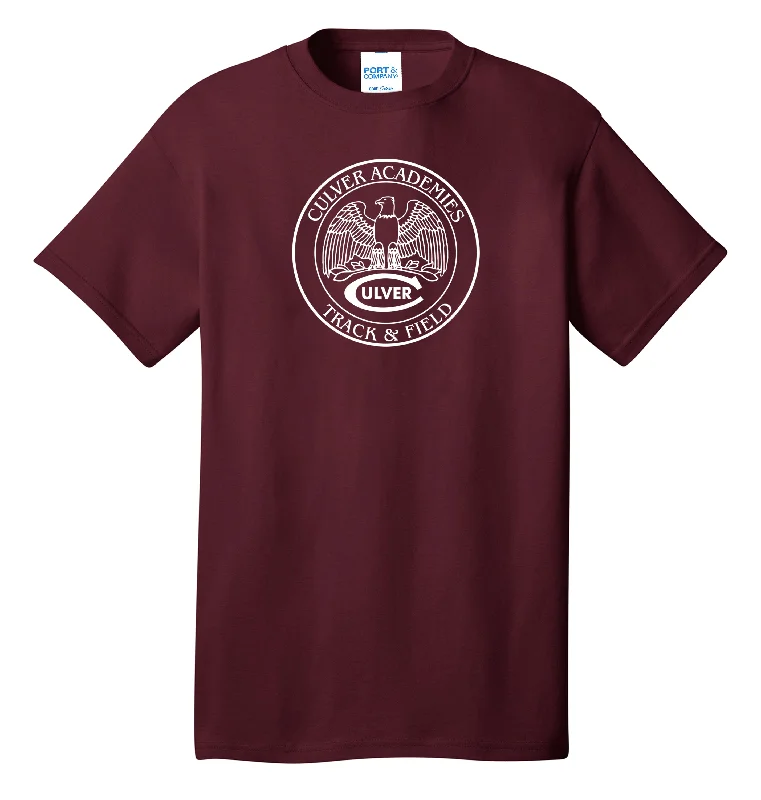 Culver Athletics Tees - Track & Field - Maroon