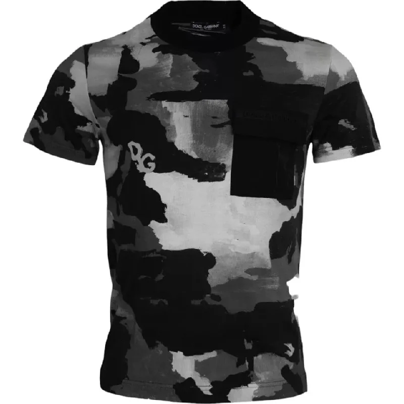 Dolce & Gabbana multi Camouflage Cotton Crewneck Men's T-shirt