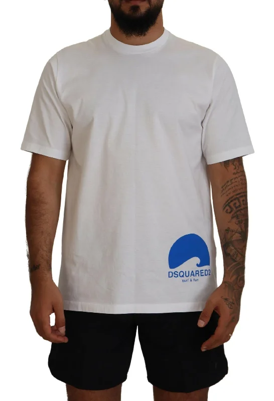 Dsqua²  Cotton Short Sleeves Crewneck Men's T-shirt