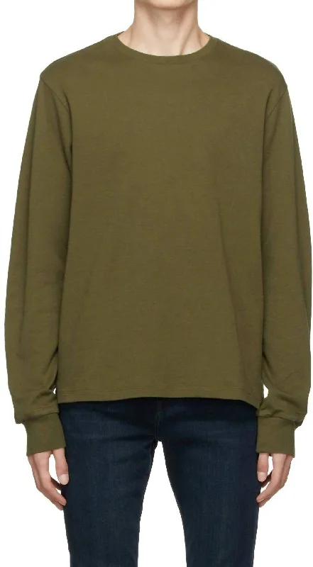 Duo Fold Crewneck Tee In Rifle Green